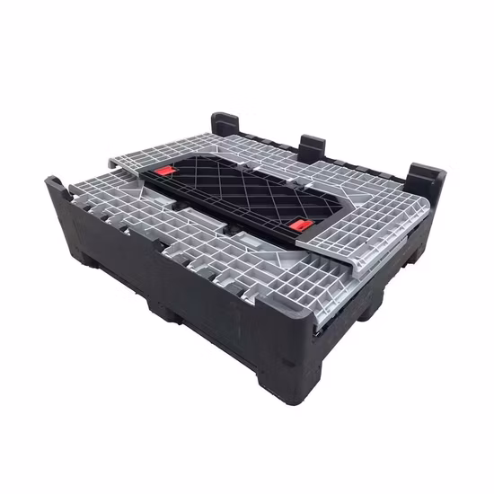 1200X1000X1000mm Heavy Duty Industrial Storage Standard Specification Large Rigid Stackable Collapsible/Foldable Plastic Pallet Box Price for Auto/Machine Parts