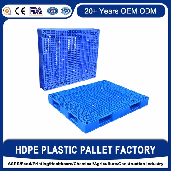 Heavy Duty Storage Pallets Warehouse Use Stackable Large Plastic Pallet