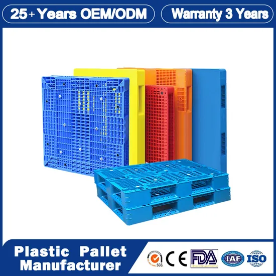 Four Way Entry 9 Runner/Leg Light Duty/Weight Industrial Warehouse Plastic Pallets