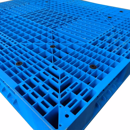 Plastic Pallet Manufacturer Stackable Reversible Double Faced Venilated HDPE 4 Way Entry Warehouse Plastic Pallet